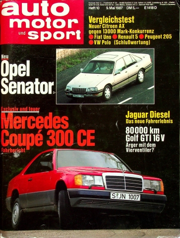 Deckblatt Auto Motor und Sport (10/1987)